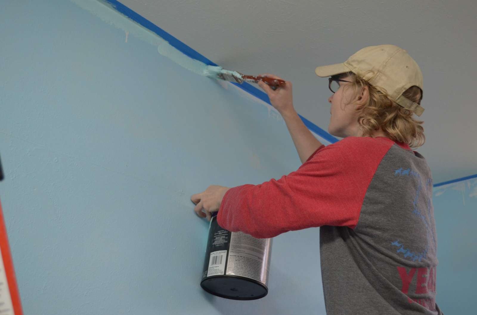 Painting the Toddler Sunday School classroom