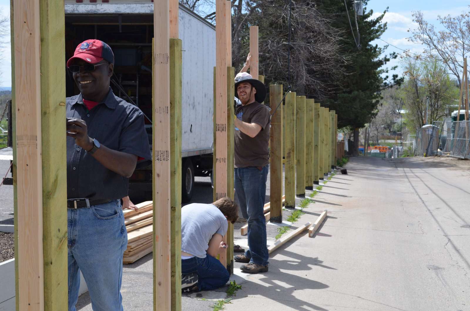 Building the new fence